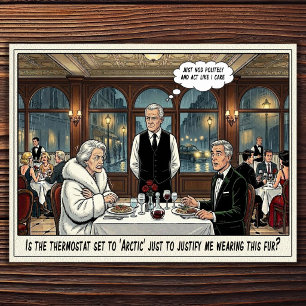 Funny Waitress Life Restaurant Humour Postcard