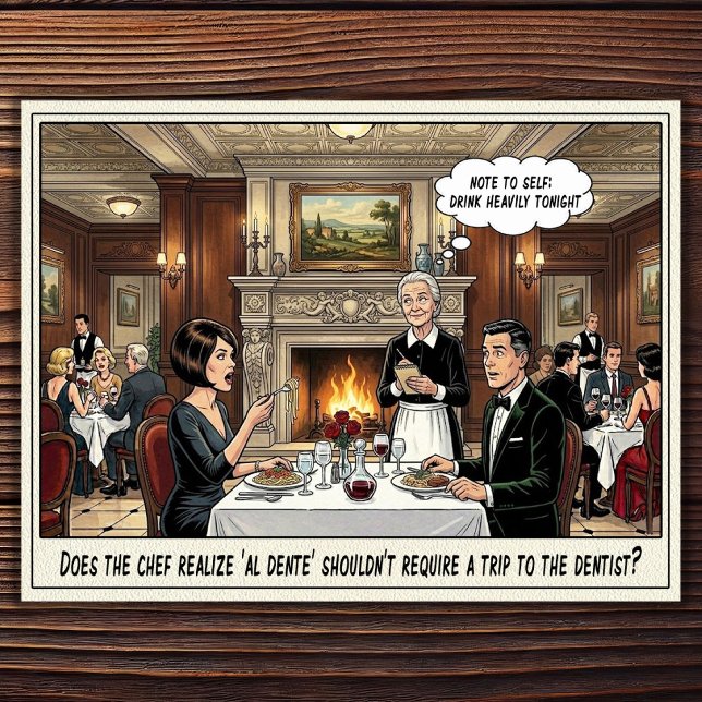 Funny Waitress Life Restaurant Humour  Postcard (Creator Uploaded)