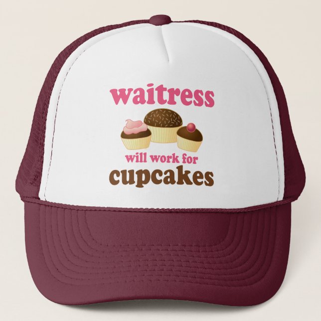 Funny Waitress Trucker Hat (Front)