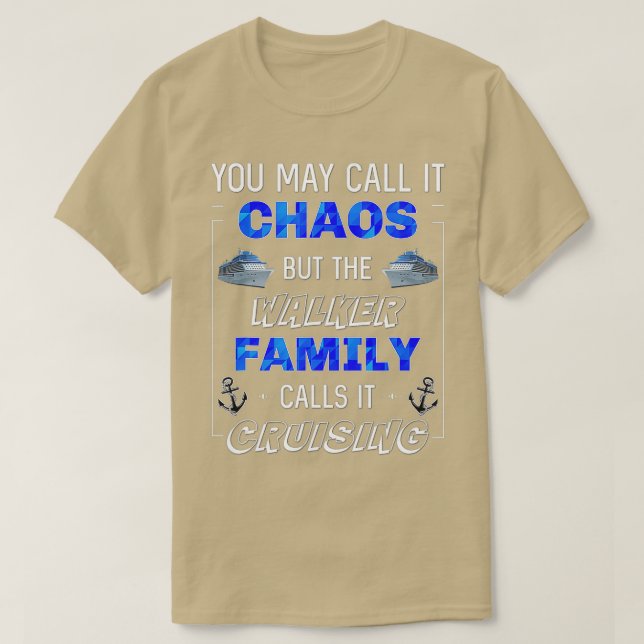 Funny Walker Family Cruise Vacation Trip Matching  T-Shirt (Design Front)