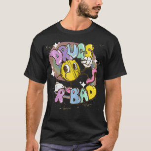 Funny Walking Pill Drugs Are Bad Zip  T-Shirt