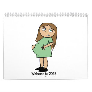 Funny Wall Calendar for Pregnant Women