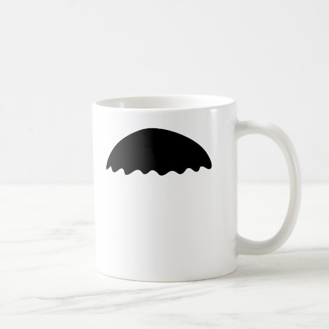 Funny Waltus Style Black Moustache Mugs (Right)