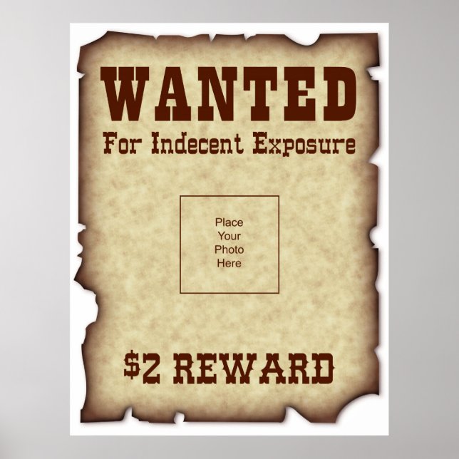 Funny Wanted Poster (Front)