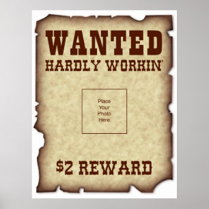 Funny Wanted Poster