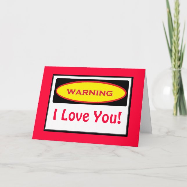 Funny Warning Collecting Card (Front)