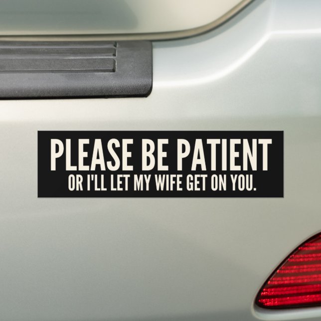 Funny Warning Decal (On Car)