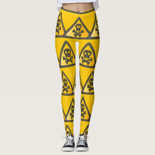 Funny Warning SignThunder_Cove Leggings