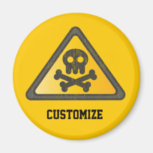 Funny Warning SignThunder_Cove Magnet