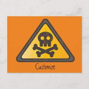 Funny Warning SignThunder_Cove Postcard