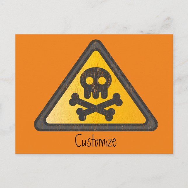 Funny Warning SignThunder_Cove Postcard (Front)