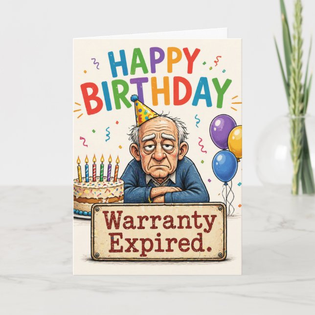 Funny Warranty Expired Card (Front)
