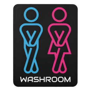 Funny Washroom Door Door Sign