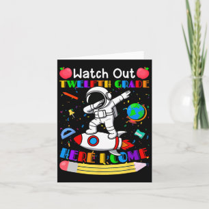 Funny Watch Out Senior Here I Come Astronaut Card