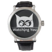 Funny Watching You Cat Cute Minimal