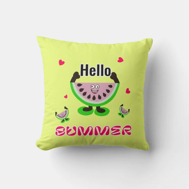 Funny watemelons cushion (Front)