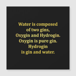 Funny Water and Gin Joke