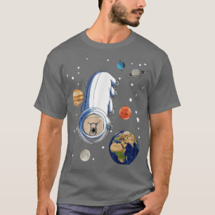 Funny Water Bear Astronaut In Space Microbiology T T-Shirt