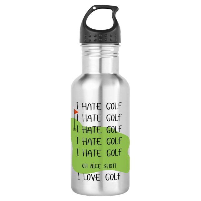 Funny water Bottle Gift for Golf Lovers (Front)