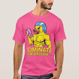 Funny Water Polo Dominate Or Drown Water Polo Rubb