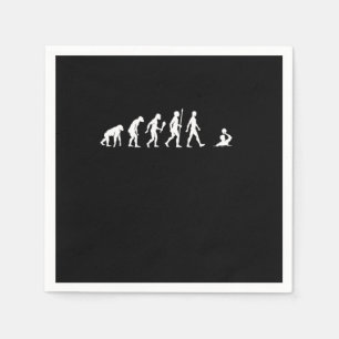 Funny Water Polo Evolution Water Polo Player Gift Napkin