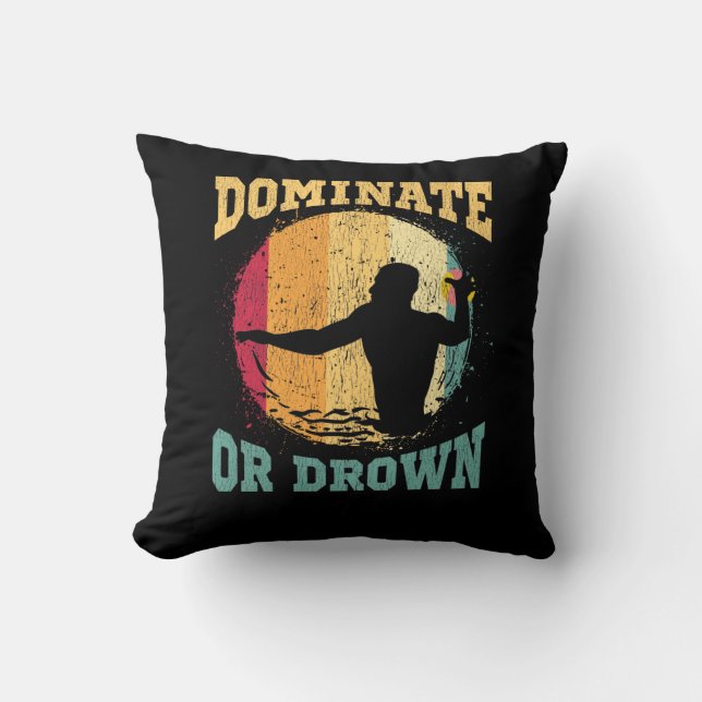 Funny Water Polo Quote Water Sports Lover Cushion (Front)