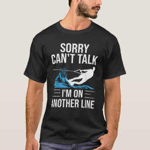 Funny Water Ski Designs For Men Women Water Skier T-Shirt