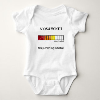 Funny Watercolor Baby Milestone Bodysuit | 8 Month