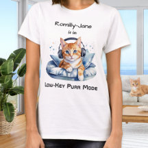 Funny Watercolor Cat Humour Personalised