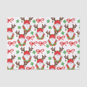 Funny Watercolor Christmas Gnomes  Tissue Paper