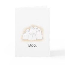 Funny Watercolor Ghosts Halloween