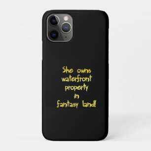 Funny Waterfront Property Joke iPhone 11 Pro Case