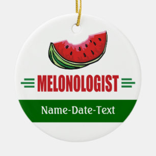 Funny Watermelon Ceramic Tree Decoration