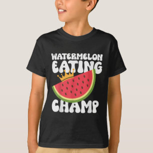 Funny Watermelon Eating Champ Summer Eating T-Shirt