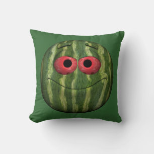 Funny Watermelon Emoticon Cushion