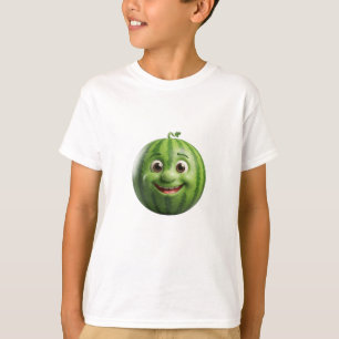 Funny Watermelon Face Cartoon Art T-Shirt