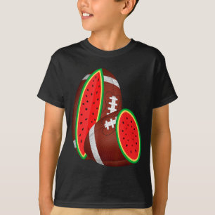 Funny watermelon football ball tropical melon T-Shirt