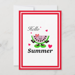 Funny watermelon holiday card