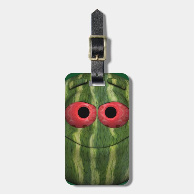 Funny Watermelon Luggage Tag (Front Vertical)