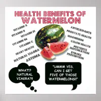 Funny Watermelon Man Viagra Joke Poster Zazzle