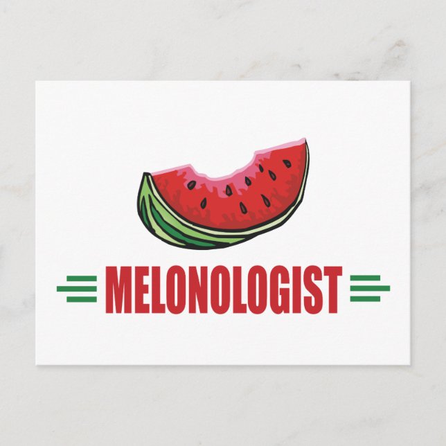 Funny Watermelon Postcard (Front)