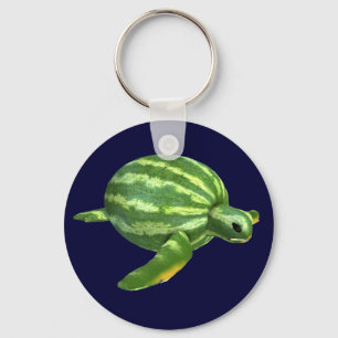 Funny Watermelon Seaturtle Key Ring