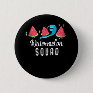 Funny Watermelon Squad Happy Surfing Melon Beach 6 Cm Round Badge