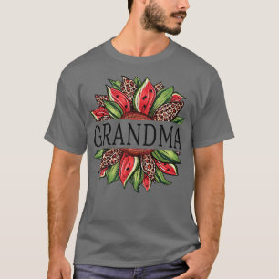 Funny Watermelon Sunflower Grandma National Waterm T-Shirt