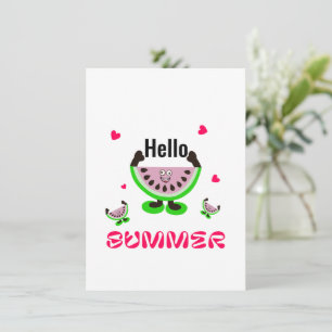 Funny watermelons holiday card
