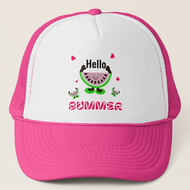Funny watermelons trucker hat (Front)
