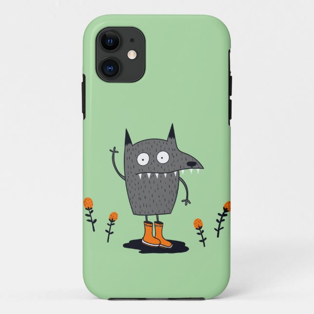 Funny Waving Monster Case-Mate iPhone Case (Back)