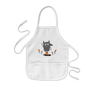 Funny Waving Monster Kids Apron
