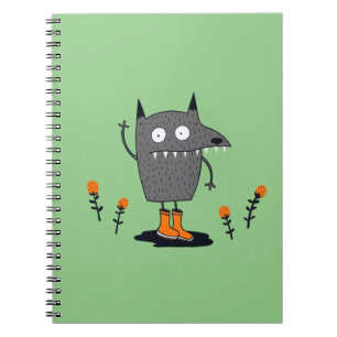Funny Waving Monster Notebook