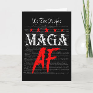 Funny We The People Mega Af Us Flag We The People Card